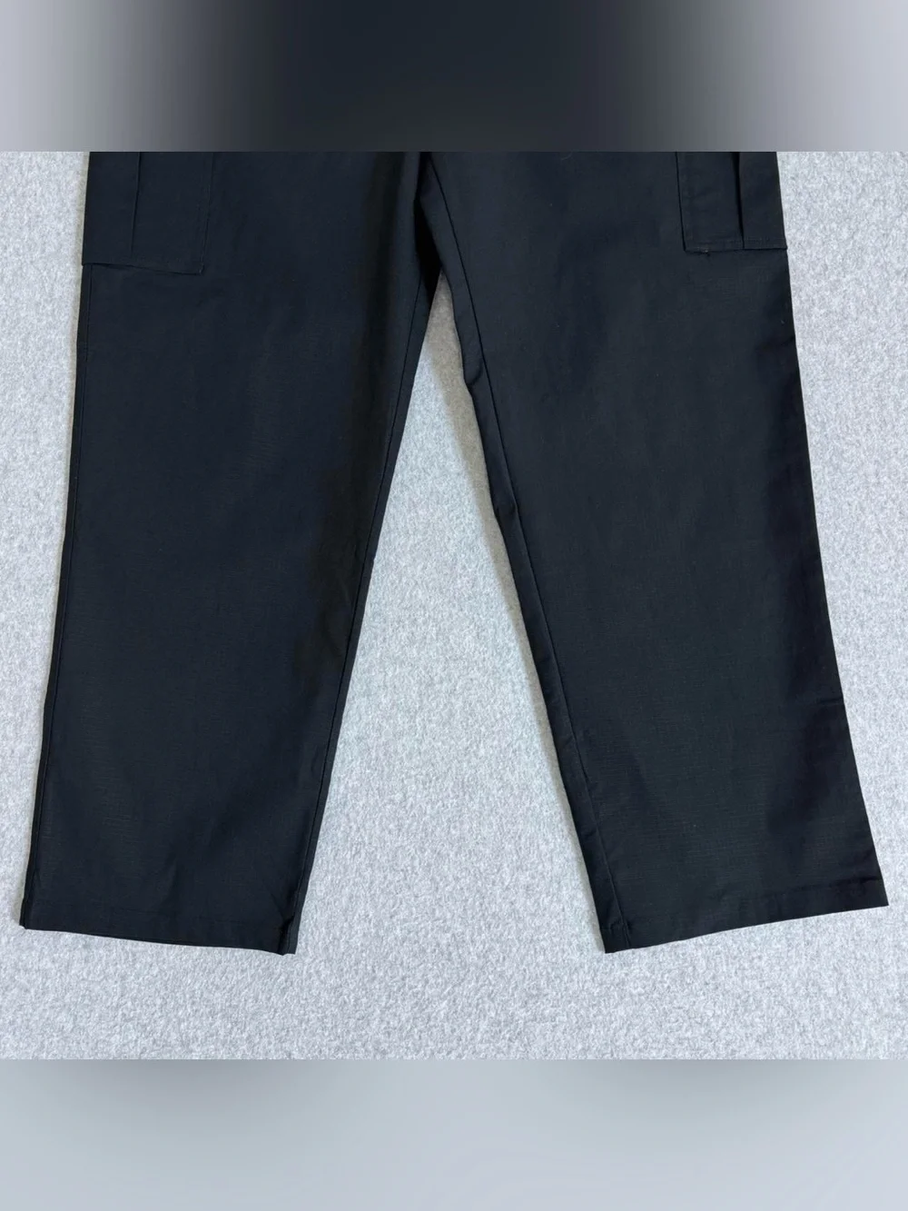 Nike Mens Cargo Pants Size 34x32 Black Straight Leg Ripstop Skater Casual NWT
